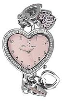 Betsey Johnson Women's Jungle Girl Collection Silver-Tone Bracelet Watch #BJ4169