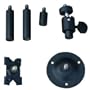 Videosecu 2-6 Inch Adjustable Universal Pan Tilt Video Camera Mounting Bracket with Ceiling Clip 1BO