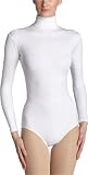 Capezio Women's Turtleneck Long Sleeve Leotard,White,Small