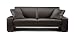 Supra faux leather sofa bed brown Image