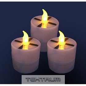 TEKTRUM SOLAR FLICKERING CANDLE LIGHTS (Set of 7)