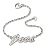 New York Jets NFL Sterling Silver Script Bracelet