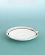 Martha Stewart Collection with Wedgwood "Ribbon Stripe" Saucer in Silver, 6"