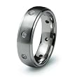 Stainless Steel Ring with CZ (Sizes 8-12)