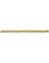7mm 14k Panther Style Bracelet 7"
