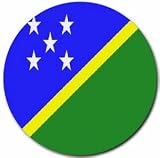 Solomon Islands Flag Round Mouse Pad