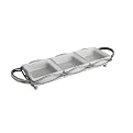 Porcelain Sectional Server Set on Metal Stand