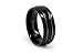 Black High Polish Titanium Ring 8mm