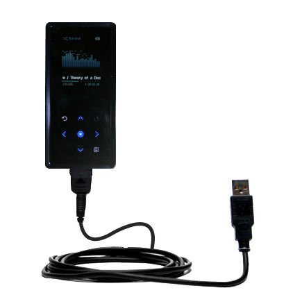 Classic Straight USB Cable for the Samsung Yepp YP-K5 2GB with Power Hot Sync and Charge capabilities - Gomadic Brand w/ TipExchange Technology