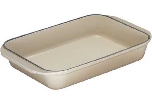 Le Creuset Enameled Cast-Iron 15-3/4-by-10-3/4-Inch Rectangular Roaster, Dune On Sale