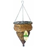 Gardman R292 Rustic Rattan Hanging Urn Basket, 12" Diameter