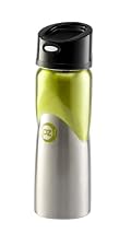 Stainless Steel Water Bottle - 24 oz Hula Green with Black Pop Lid