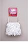 Girls White Sequin Handbag