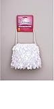 Girls White Sequin Handbag