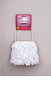 Girls White Sequin Handbag