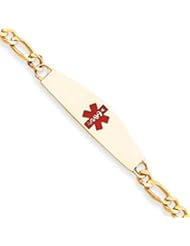 7 Inch 14k Gold Medical Jewelry Bracelet