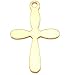 Cross Charm Gold Filled 22mm
