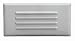Royal Pacific 8931WH Step Light Louver with Glass Backing, Cover Only, White