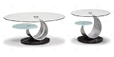 Beckley Modern Clear Glass Top Coffee Table