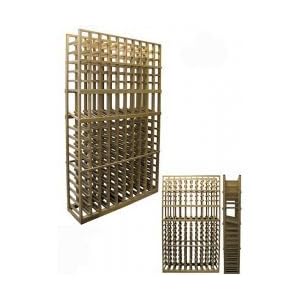 170 Bottle Wine Rack with Display Row (Unfinished Mahogany) (75H x 45.75W x 13.5D) by NAPA VALLEY WINE RACKS