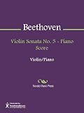Violin Sonata No. 5 - Piano Score Sheet Music