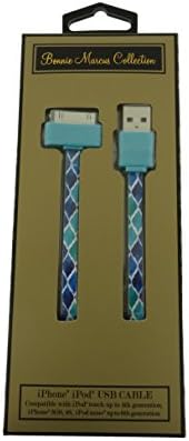 Bonnie Marcus 30-Pin Ipad/Iphone Charging &amp; Sync USB Cable - Geometric Patterns