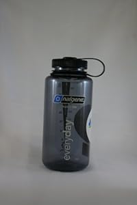 Nalgene Wide Mouth Bottle - 32 oz., Gray w/ Black Cap