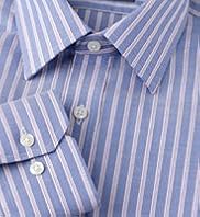 2" Shorter Ultimate Non-Iron Pure Cotton Striped Oxford Shirt