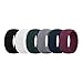GOGO (Price/6 Pcs) Premium Men's Silicone Wedding Rings Wedding Bands - 8.7mm Wide(2mm Thick) Safe and Sturdy