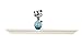 WELLAND Corona Crown Molding Wall Shelf, 60-Inch, White