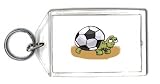 Keychain with soccer, animals, turtle, animal