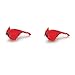 B320135 Feathered Bird - Fat Cardinal - Red - 2-1/2 inches - Pack of 2 Birds
