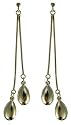 Silver Ladies Double Strand Drop Earrings