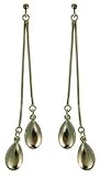 Silver Ladies Double Strand Drop Earrings