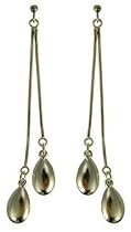 Silver Ladies Double Strand Drop Earrings