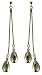Silver Ladies Double Strand Drop Earrings