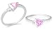 Trillion Cut Pink Cz Ring Sterling Silver Size 9