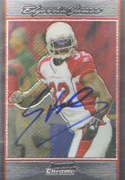 Edgerrin James, Arizona Cardinals, 2007 Bowman Chrome Autographed Card