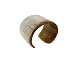Polished Horn Narrow Cuff Bracelet