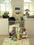 North States Extra Tall Clear Choice Wood Gate - Pressure Mount