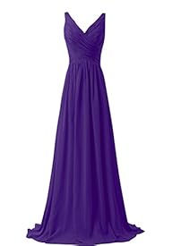 WeiYin Women’s Chiffon V-neck Sleevel…