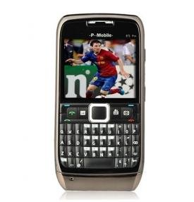 E71 Style PRO TV Dual Card Quad Band Cell Phone Black