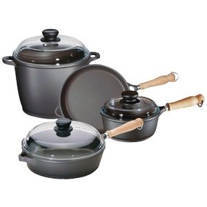BERNDES 674005 7-PIECE CAST ALUMINUM COOKWARE SET - RKN674005