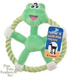 Frog Ring Toss Squeak Toy