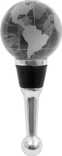 LSArts Wine Bottle Stopper, Crystal Globe
