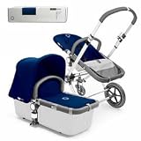 Dark Blue Fleece Bassinet, Seat and Sun Canopy for Bugaboo Cameleon