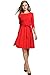 HOTOUCH Women 50s 60s Hepburn 3/4 Sleeve Vintage Retro Swing Rockailly Dresses