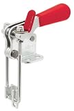 De-Sta-Co Pull-Action Latch Clamp, Flange base, M6 thd. Size, w/1,000 lbs. cap., Stain. Steel (1 Each)