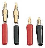 Ultralink UL-1251C/4 PK Standard Crimp Banana Plugs (12-gauge)