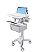 Styleview Laptop Cart, Tall Double Drawe